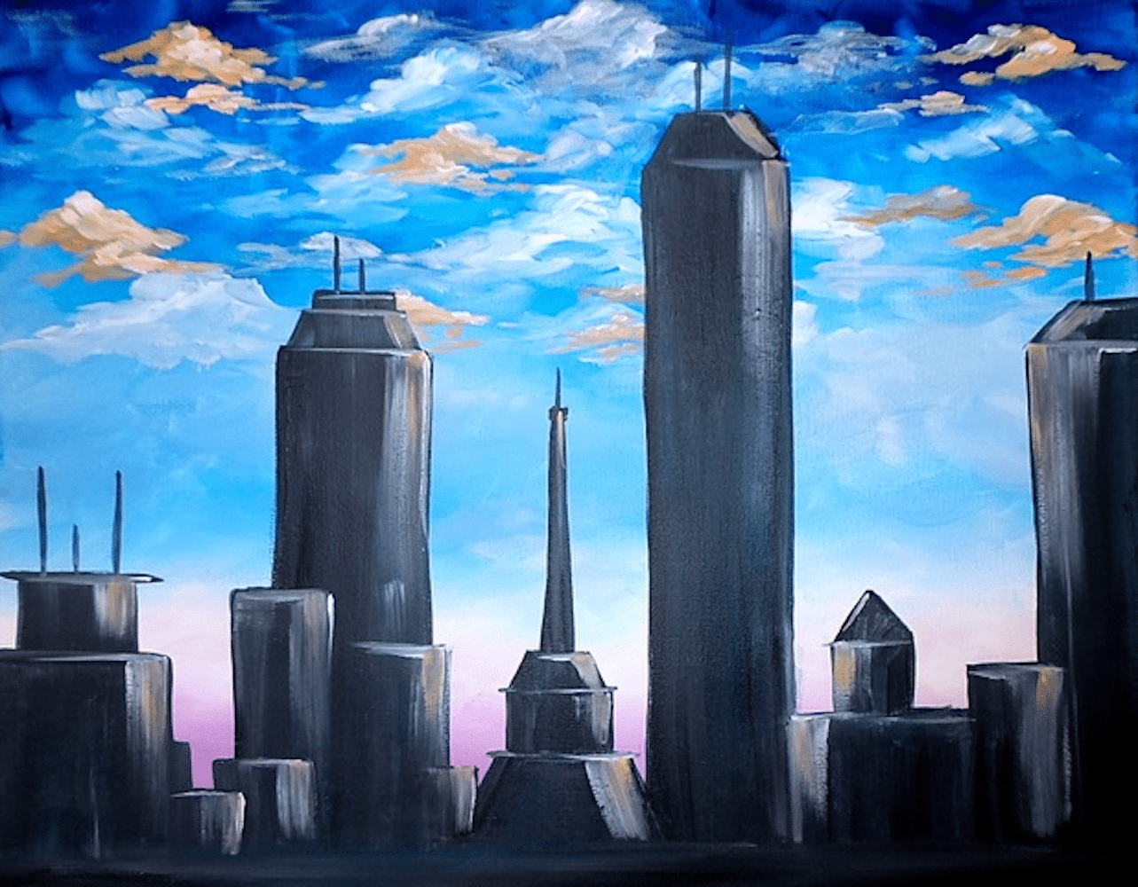 Join us for a vibrant afternoon of creativity as we paint “Indy Skyline” at our Fountain Square Canvas & Wine event.