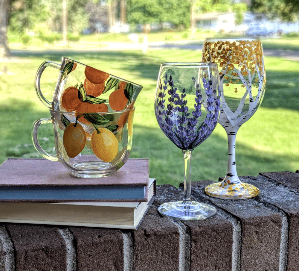 Downtown Indy Paint and Wine - Wine and Coffee Glass Painting