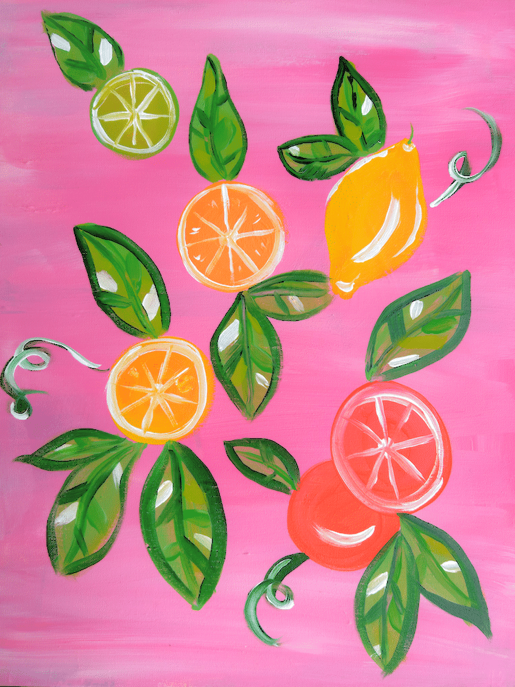 Broad Ripple Paint N Sip - Happy Citrus