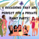 5 Occasions that are perfect for a private paint party