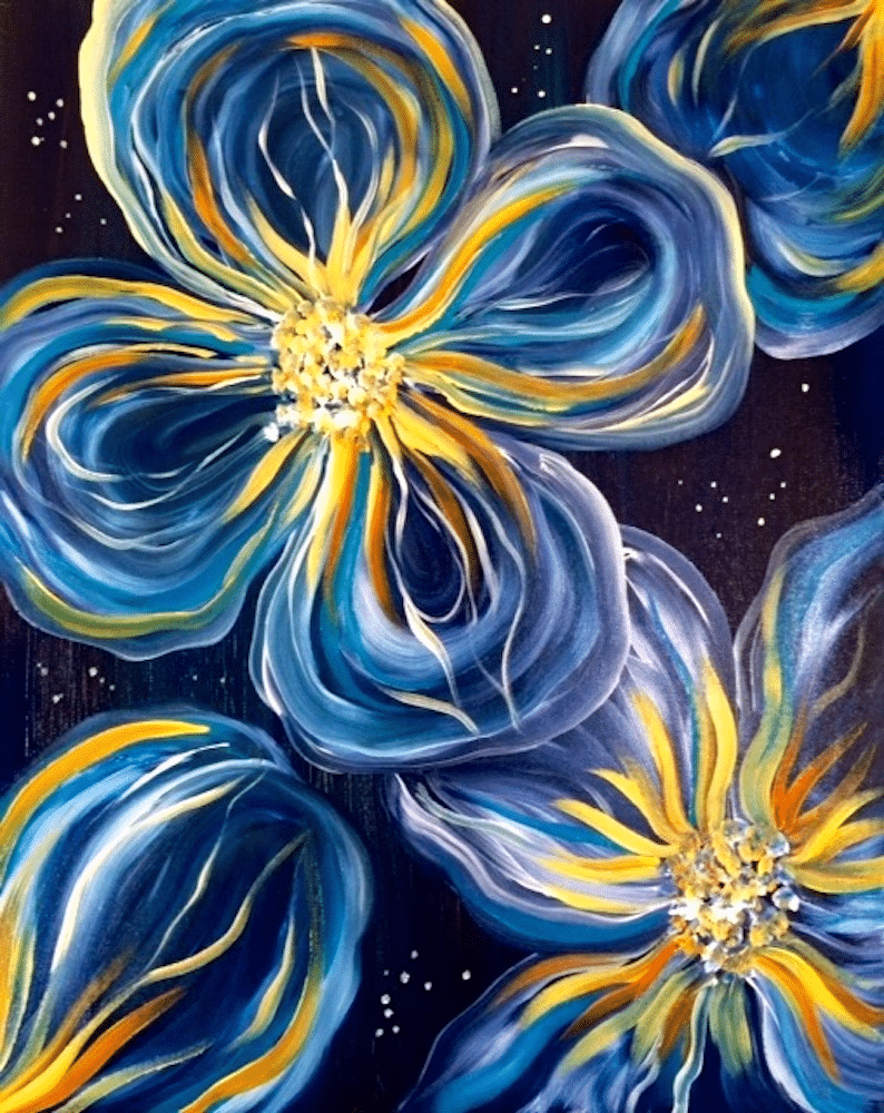 Broad Ripple Paint N Sip - Floating Flowers