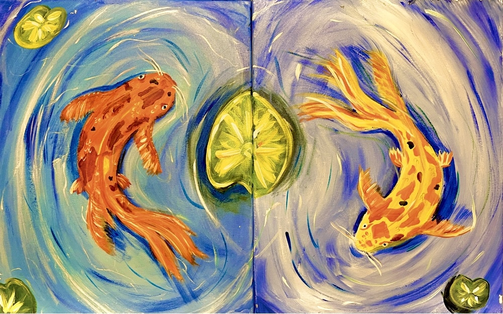Westfield Paint Night- Koi Couple