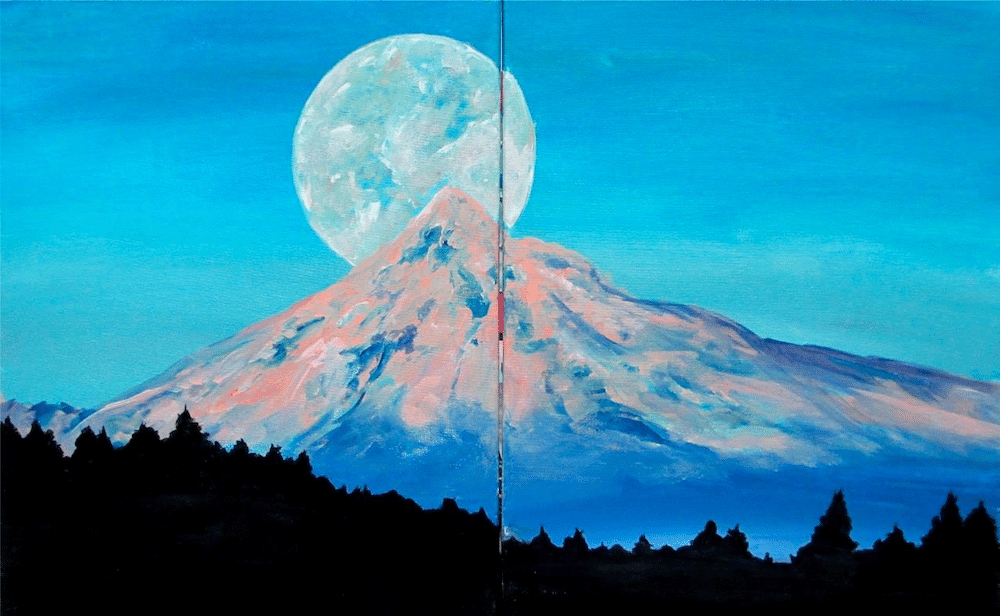 Mass Ave Paint Party - Date Night Moon Mountain