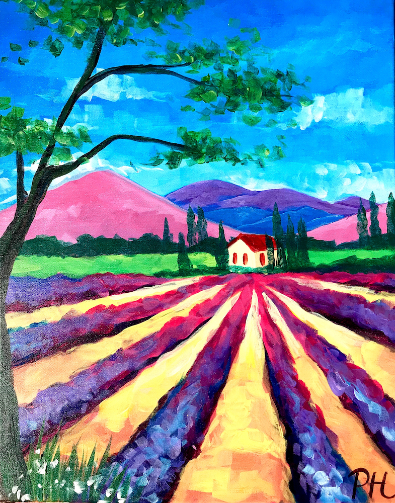 Mass Ave Paint Party - Fields of Lavender