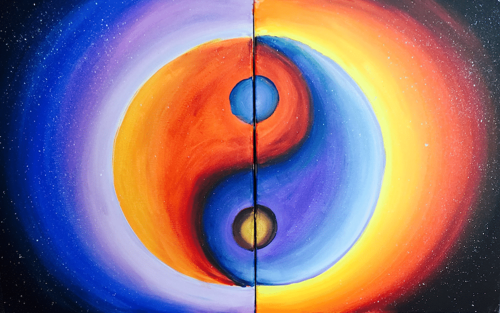 Fountain Square Canvas and Wine - You are the Yin to my Yang Date Night