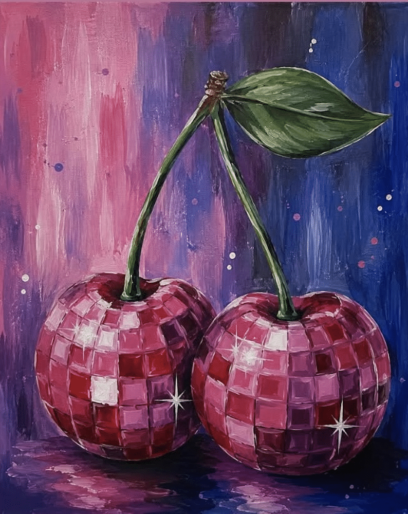 Downtown Indy Paint and Wine - Disco Cherries