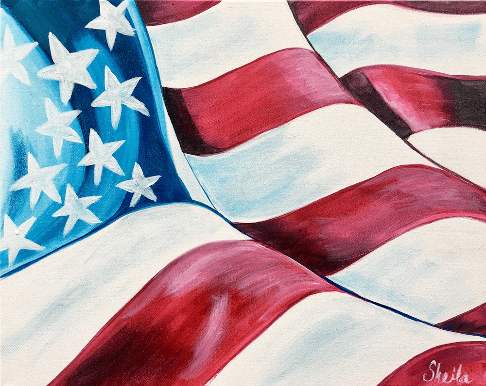 Martinsville Paint and Sip - American Flag