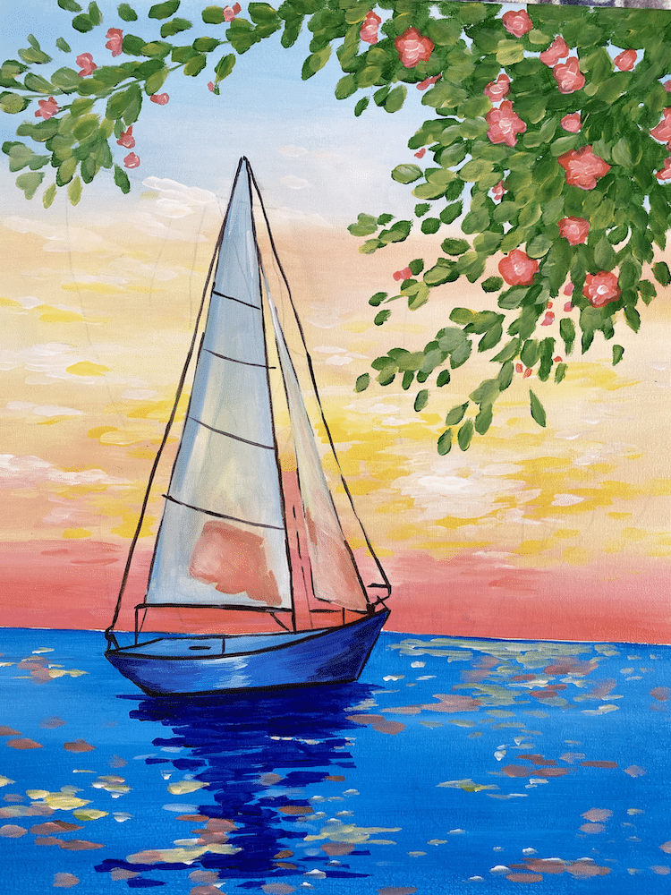 Mass Ave Paint Party - Sailing to the Sunset