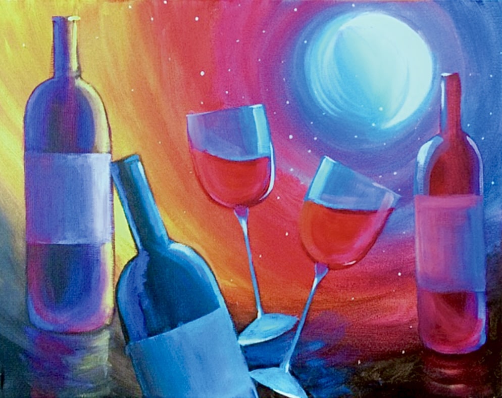 Wine Under the Moonlight
