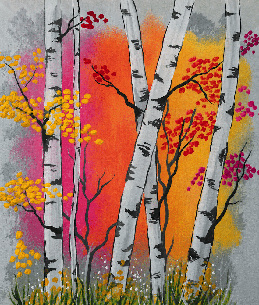 Greenwood Paint and Sip - Autumn Birch