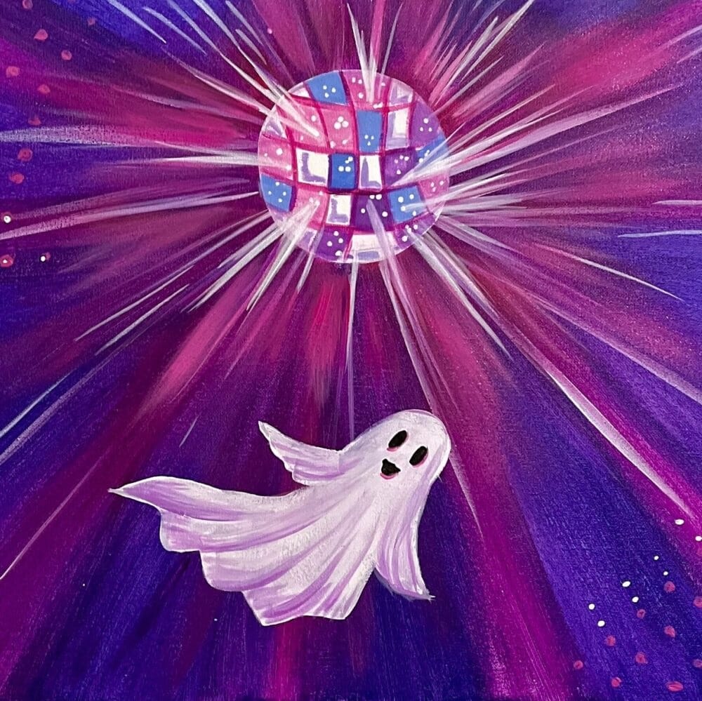 Downtown paint and sip - Disco Ghost