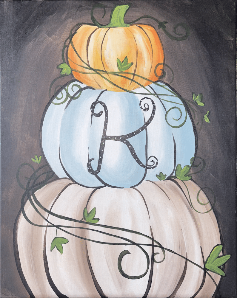 Downtown Paint & Sip - Pumpkin Stack