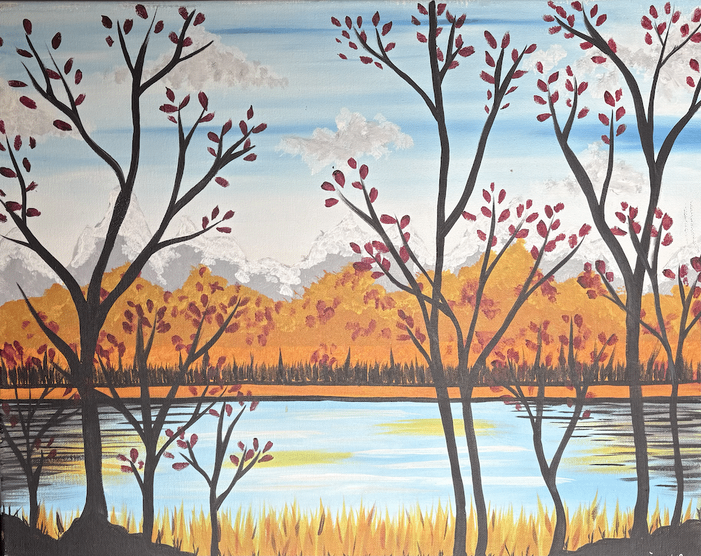 Greenwood Paint Party - Fall Lined Mountains