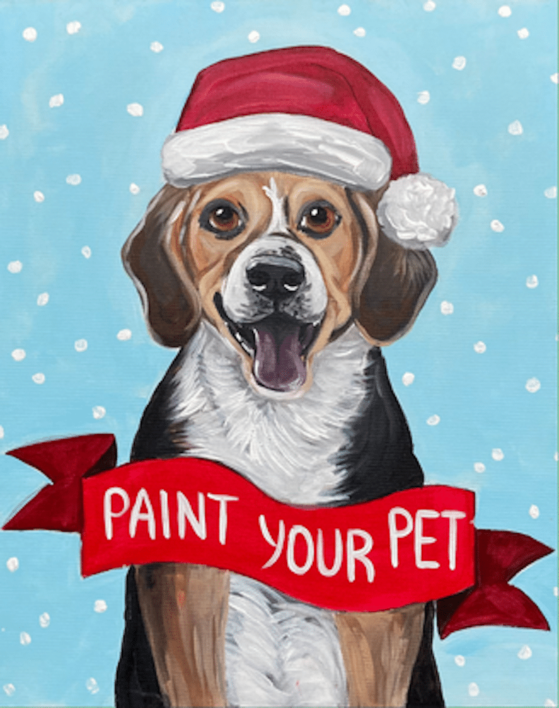 Fountain Square Canvas and Wine - Paint Your Pet