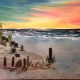 Vivid Sunset - Sunset Lake Michigan