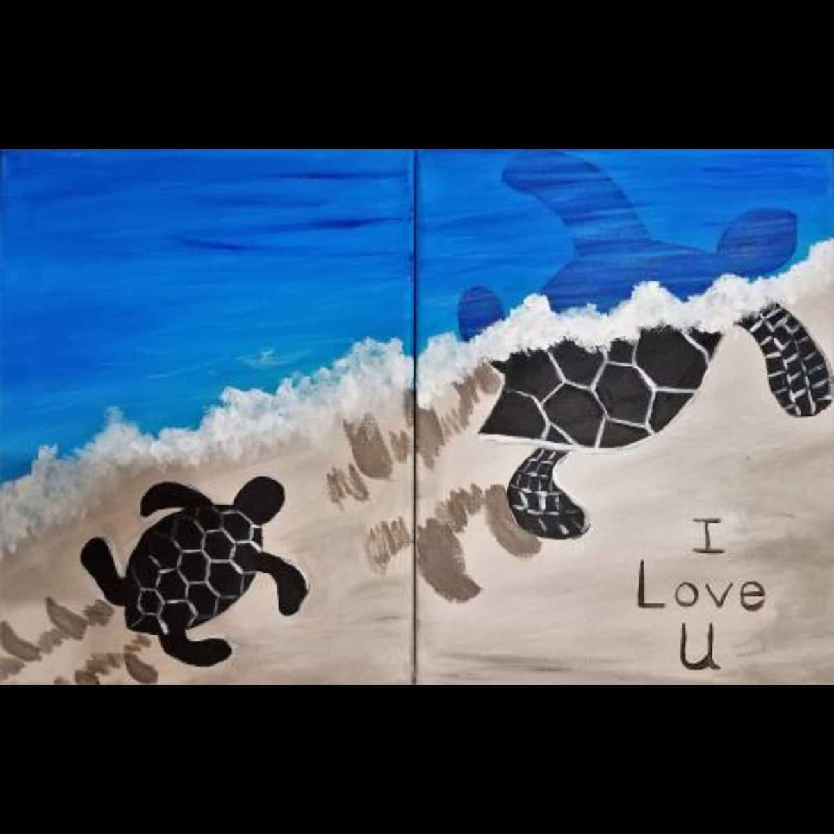 You and Me Turtles 11x14