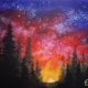 Nighttime Campfire