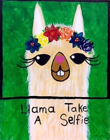 Llama Take a Selfie