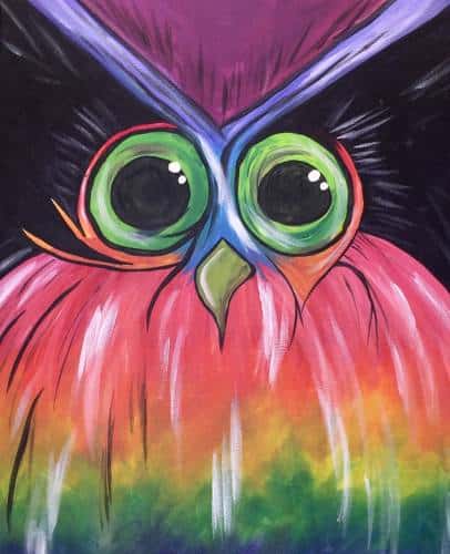 Big Colorful Owl