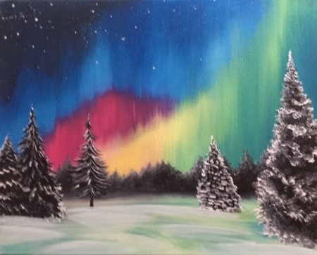 Northern Light Snow