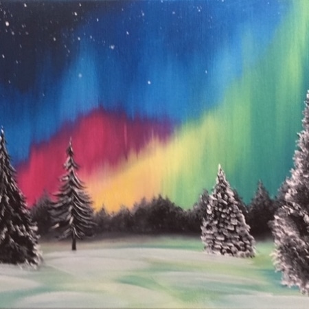 Northern Light Snow