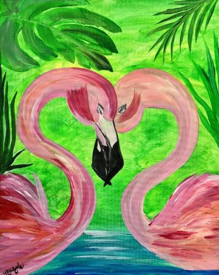 Flamingos in Love