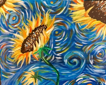 Starry Sunflowers