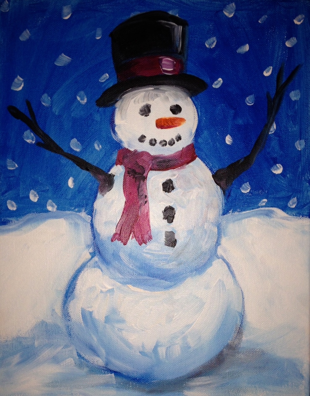 Payne Christmas Party – Private Event 11×14 ~ Mr. Snowman - Wine and ...