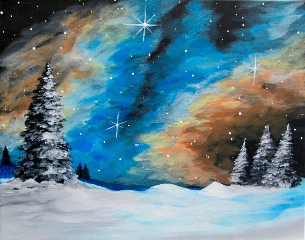 Twinkling Winter Stars