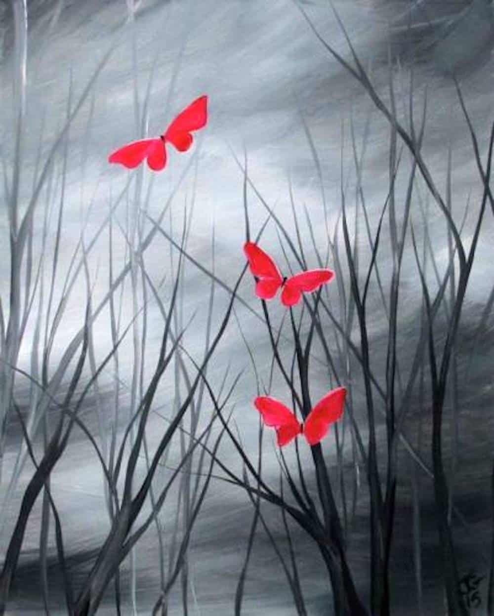 Red Butterflies