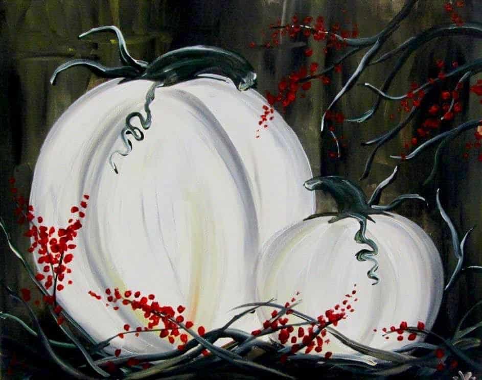 White Pumpkins and Bittersweet