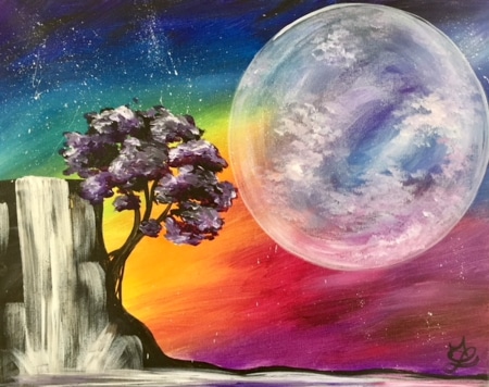 Galaxy Sky Waterfall