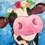 Floral Cow