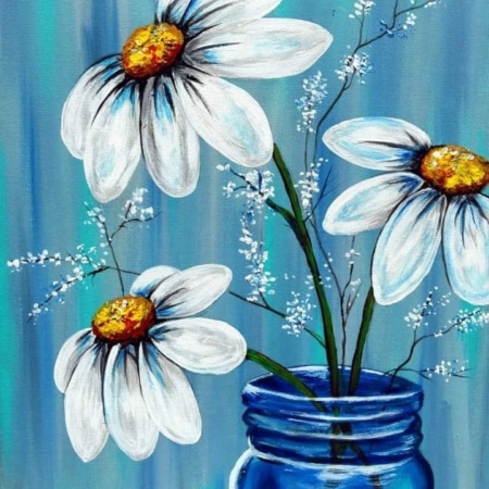 Daisy Mason Jar