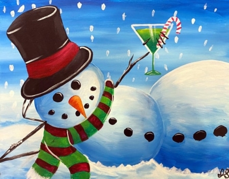 Martini Snowman