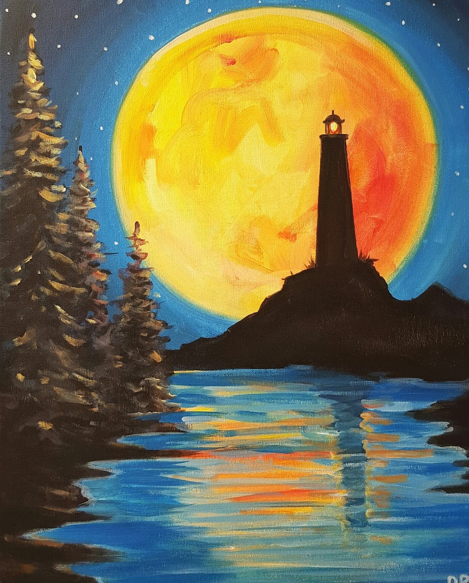 Full Moon Lighthouse