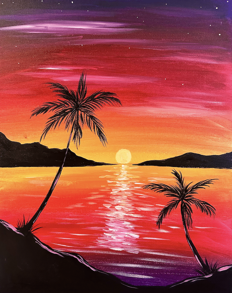 Rosy Paradise Palms