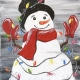 Snowman With Lights