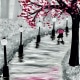 cherry blossom pathway