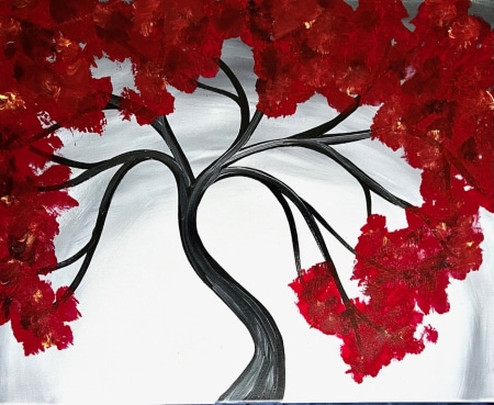 red tree