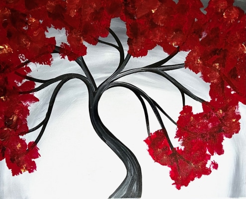 red tree
