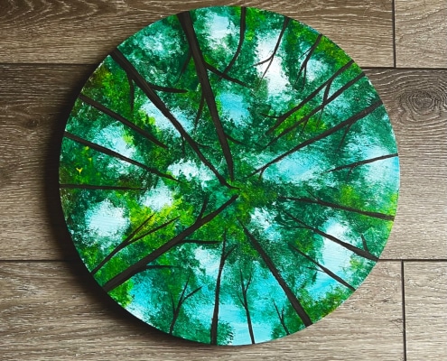 trees from below round