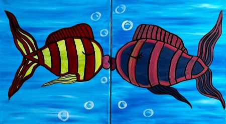 date night fish kiss