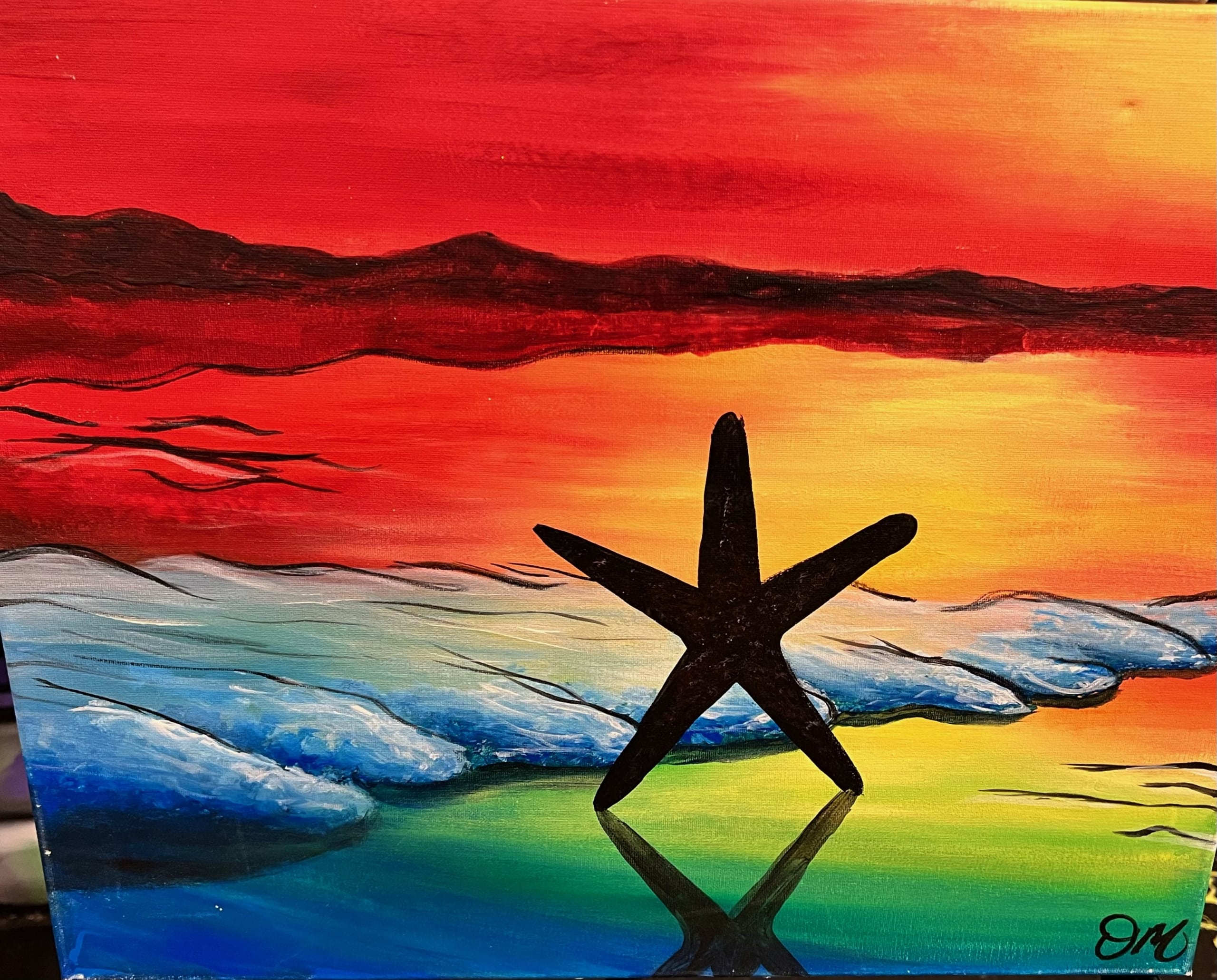 Starfish Sunset - Wine and Canvas - Las Vegas / Henderson / Summerlin