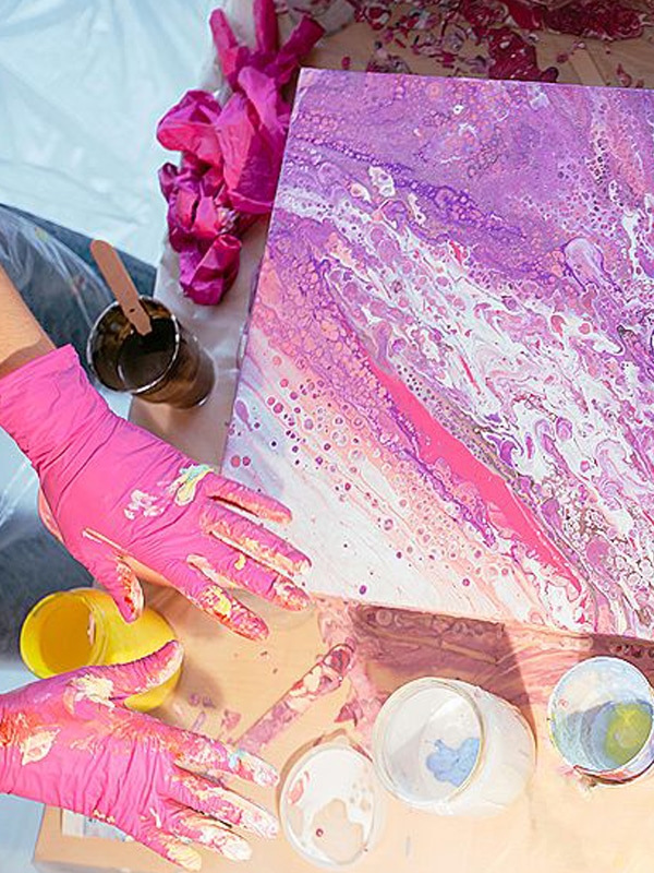 Fluid Pour Art Parties