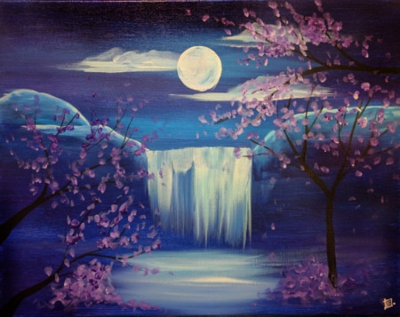 Michigan Midnight Waterfall