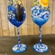 Starry Night Wine Glasses