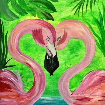 Flamingos in Love