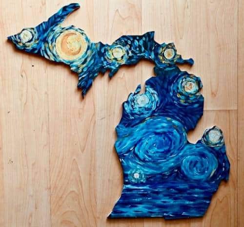 Starry Michigan Wood