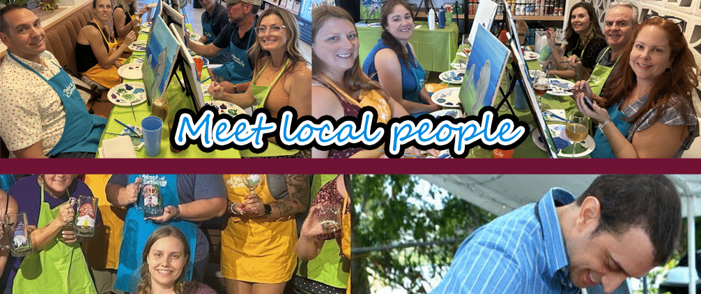 Connect with Greater Orlando Locals at Paint and Sip Parties - Community - Wine and Canvas Orlando - Summer 2024